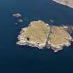 General oblique aerial view of Eilean Rubha an Ridire, taken from the SW.