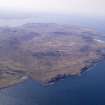 General oblique aerial view of the Ardnamurchan Peninsula centred on the caldera, taken from the NNE.