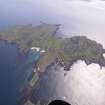 General oblique aerial view of the Island of Muck, taken from the NW.