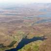 General oblique aerial view of Dunvegan and Kilmuir, looking SE towards the Cuillins, Isle of Skye, taken from the NW.