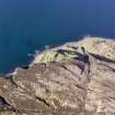 General oblique aerial view of the Bay of Laig, Eigg, taken from the W.