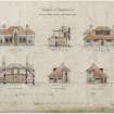 Sections and elevations produced for the Parish Council and Hastie Trust, Museum of Strathaven