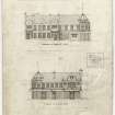 Elevations to Herbertson Street and Glasgow Road, The Blantyre Co-Operative Society