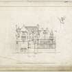 Elevation with section details of Ross House, Hamilton.