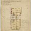 Property belonging to H Moffat.
Fourth floor plan.