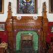 Invercauld House. First floor, upper hall, view of fireplace