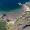 Oblique aerial view of the beach at the south end of Gruinard Bay, taken from the SE.