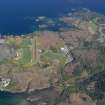 Oblique aerial view of Plockton airstrip, taken from the SW.