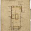 Proposed ground floor plan.
Title: Proposed Buildings Nos 7 and 9 south St Andrew Street, The Property of Henry Moffat Esq, Street Floor Plan.