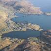 General oblique aerial view of Castlebay, Orasaigh, Bagh Beag and Bagh a' Chaisteil, Barra, taken from the W.