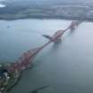Oblique aerial view of the Forth Railway Bridge, taken from the NW.