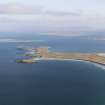 General oblique aerial view of the Udal peninsula, North Uist, taken from the SW.