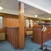 Interior.  View within the mens locker room of Muirfield clubhouse.