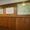 Interior.  View within the mens locker room of Muirfield clubhouse.