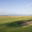 View of the 18th green at Muirfield golf course, taken from south south east.