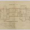 Plan of Ground Floor and First Floor at Stable Yard.
Title:  Bowhill House. Copy Plan