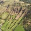 Oblique aerial view of Bishopshire Golf Course, Loch Leven, taken from the SSW.