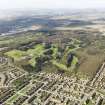 General oblique aerial view of Downfield Golf Course with the Carse of Gowrie in the distance, taken from the NE.