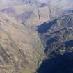 General oblique aerial view of the remains of the military road along Glen Shiel, taken from the NNW.