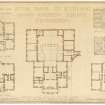 Craig's site plan 1776; site plan; floor plans as in 1858 and 1940