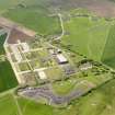 Oblique aerial view of the technical area at Crail airfield, taken from the E.