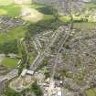 General oblique aerial view of Cumnock centred on Glaisnock Street, taken from the NE.