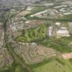 Oblique aerial view of Cambuslang Golf Course, taken from the SE.