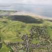 General oblique aerial view of Gullane Golf Courses centred on  Golf Course Two, taken from the ENE.
