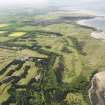 General oblique aerial view of Muirfield Golf Course, taken from the NE.