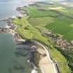 General oblique aerial view of North Berwick Golf Courses centred on Glen Golf Course, taken from the W.