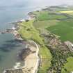 General oblique aerial view of North Berwick Golf Courses centred on Glen Golf Course, taken from the WSW.