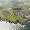 General oblique aerial view of Eyemouth Golf Course, taken from the NE.