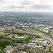 General oblique aerial view of Glasgow centred on the M74 extension, taken from the W.