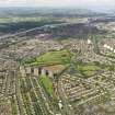 General oblique aerial view of the Knightswood area of Glasgow  centred on the Knightswood Golf Course, taken from the N.