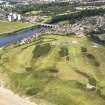 General oblique aerial view of Royal Aberdeen Golf Course, taken from the ENE.