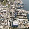 General oblique aerial view of HM Dockyard Rosyth, taken from the NW.