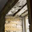 Interior detail of front window at 8 Victoria Street, Stromness.