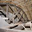 Interior detail of construction in roof space at 8 Victoria Street, Stromness.