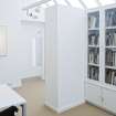 Interior view of top floor reference library at The Pier Arts Centre.