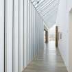 Interior view of first floor gallery space at The Pier Arts Centre.