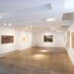 Interior view of first floor gallery space at The Pier Arts Centre.