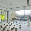 Interior view of ground floor gallery space at The Pier Arts Centre.