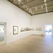 Interior view of ground floor gallery space at The Pier Arts Centre.