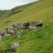 Bothy, looking NW at the entrance (B16)