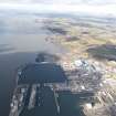 General oblique aerial view of HM Naval Base at Rosyth, taken from the SE.