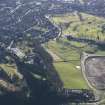General oblique aerial view of King's Knot and Stirling Golf Course, taken from the N.
