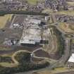 General oblique aerial view of Hyundai Factory site at Halbeath under demolition, taken from the E.