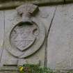 Decorative stone work on East Wall of Castle, Ground Floor, View from West