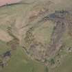 Oblique aerial view of Law of Dumbuils fort, looking E.
