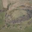 Oblique aerial view of Law of Dumbuils fort, looking N.
